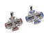 Sterling Silver Enamel Jerusalem Cross Pendant